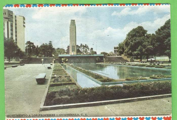 Air Mail-Monumento A Los Proceres- Guatemala-Thematic-Monument