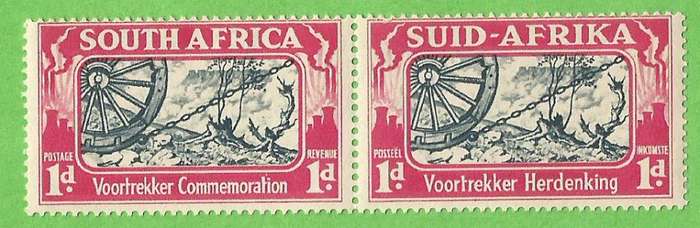 Union of SA SACC79 -1d-MNH-Voortrekker Commemoration-Thematic-Symbol-Wagon Wheel