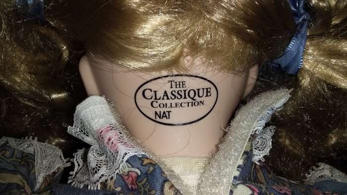 Collectors Doll- Marked-The Classique Collection- NAT Pink rose dress