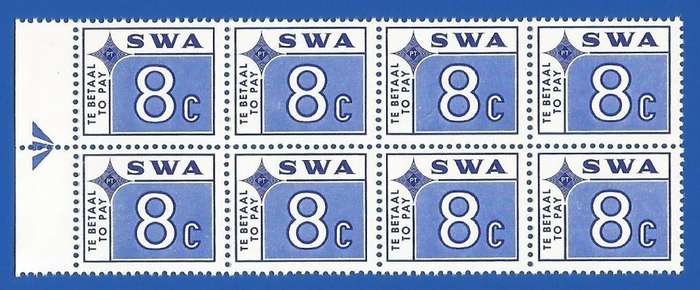 SWA 1972 Postage dues SACC63 - MNH - Arrow block