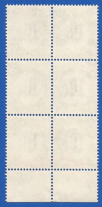 SWA 1961 Postage dues SACC61 - MNH - Marginal Piece. Vignette shifted right