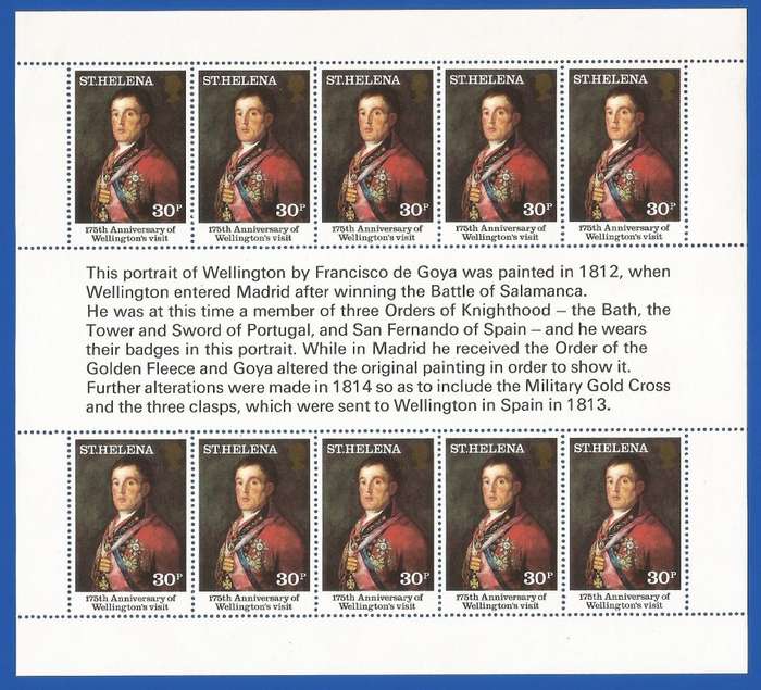 St Helena 1980 The 175th Anniversary of Wellington-MNH-Sheet-Thematic-History-Famous Person-Uniform