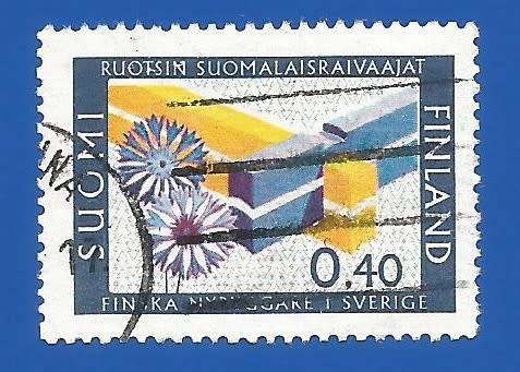 Finland 1967 Finnish settlers in Sweden -Used-Single Stamp- Thematic-Symbol