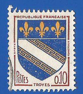 France-Used-Cancel-Collectable-Thematic-Symbol