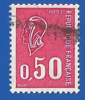 France-Used-Cancel-Collectable-Thematic-Symbol