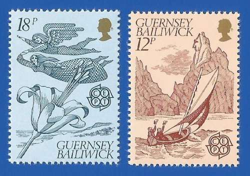 Bailiwick Of Guernsey 1981 EUROPA Stamps - Folklore -MNH-Thematic-Art-Scenery-Symbol