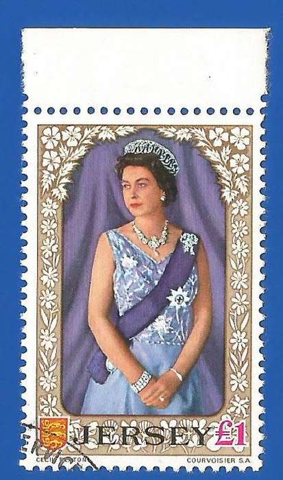 Jersey- 1969 Definitive Issue £1-Used-Thematic-Famous Person