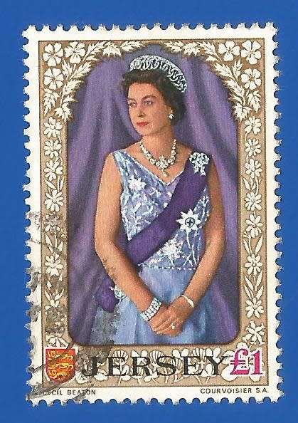 Jersey 1969 Definitive Issue -£1-Used-Thematic-Famous Person