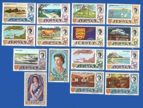 Jersey 1969 Definitive Issue -MM-Thematic-Scenery-Places of Interest-Map