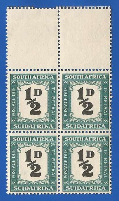 Union of South Africa SACC33 Postage Dues -MNH-Block-Thematic-Numbers