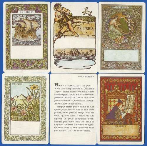 5 x Book Plates-Readers Digest-Special Gift