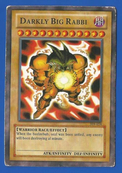 YU-GI-OH Trading Card Game-Konami-Darkly Big Rabbi-Dark-ATK/INFINITY-DEF/INFINITY