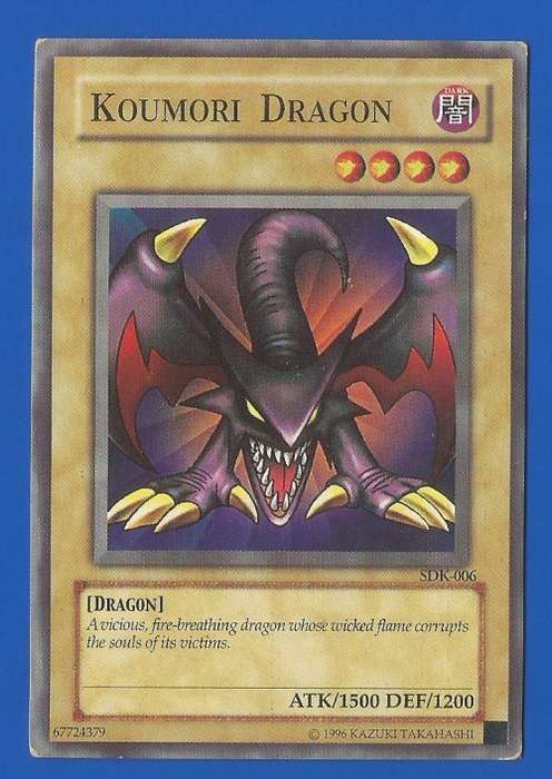 YU-GI-OH Trading Card Game-Konami-Koumori Dragon-Dark-ATK-1500-DEF-1200
