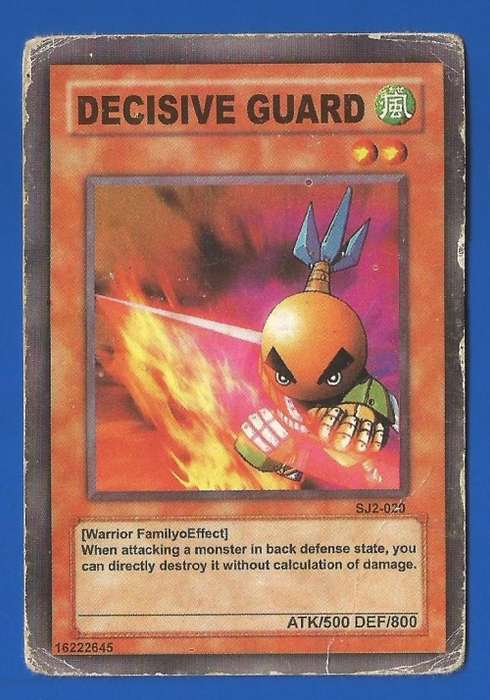 YU-GI-OH Trading Card Game-Decisive Card-ATK-500-DEF-800