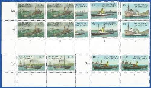 RSA-MNH-Tugboats-1994-SACC 866-867-868-869-870-Thematic-Transport-Boats