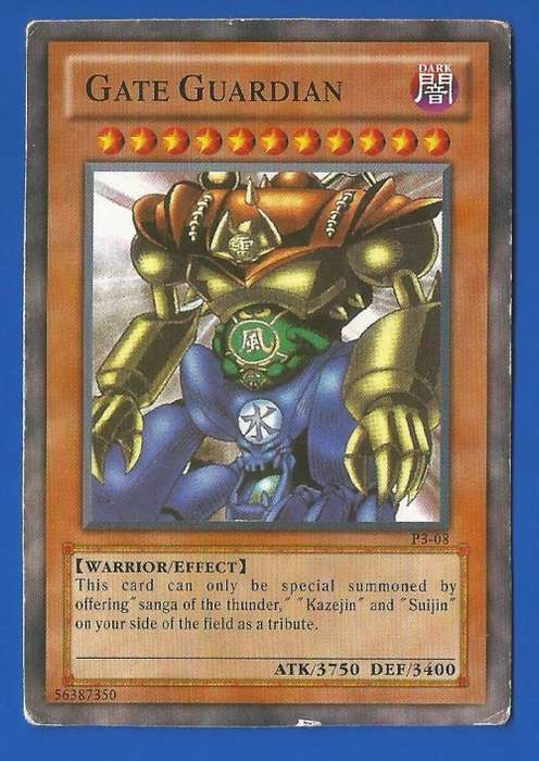 YU-GI-OH-Trading Card Game-Konami-Gate Guardian-ATK-3750-DEF-3400