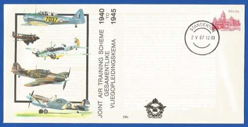 South African Air Force-FDC-No29c-1987-No 4297 of 7000-Thematic-Military-Plane-Air Force