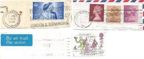 England-Bulklot-Used-Postmarks-Post Marks-Cancel-Thematic-Famous People-Famous Person