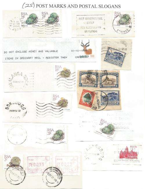 RSA-Bulklot-Used-Postmarks-Slogans-Cancel-Thematic-Fauna-Flora