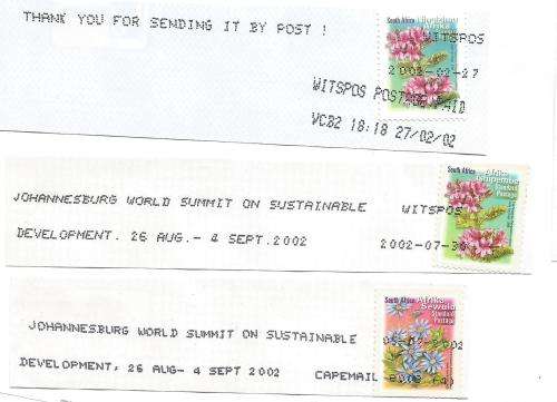 RSA-Bulklot-Used-Postmarks-Slogans-Cancel-Thematic-Flora