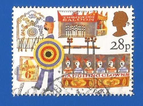 England-Used-Cancel-Thematic-Festival-Carnival