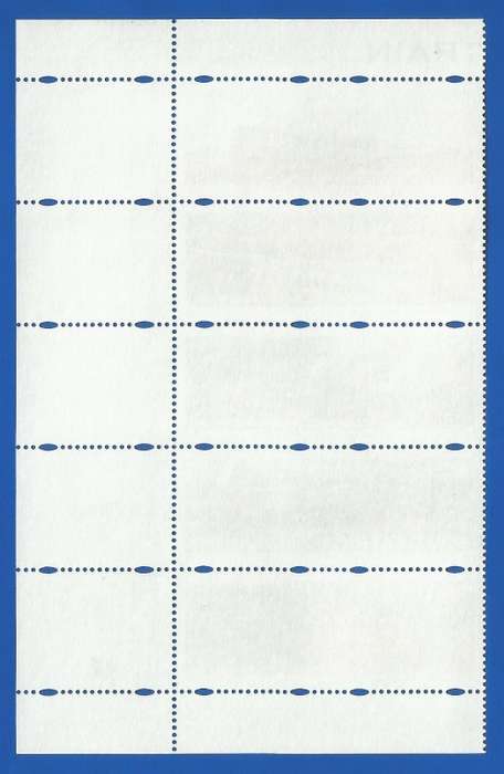 RSA-1997-MNH-Strip of 5-SACC1051-1055-Blue Train-Thematic-Train-Transport