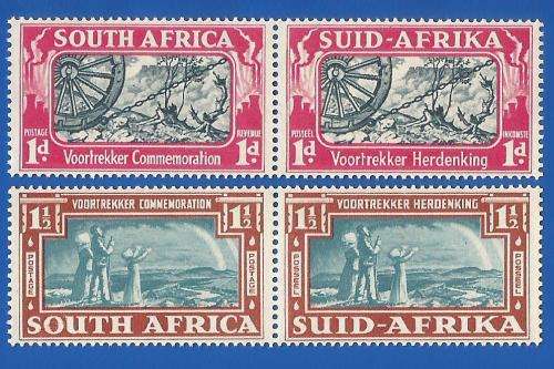 Union of SA 1938 Commem of Voortrekkers SACC79-80 MNH-Thematic-Symbol-Scenery