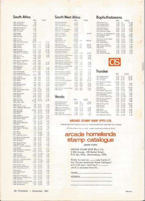 SA Philatelist Magazine-Dec-1981-Vol 58 No12-Pg395-430(Magazine was Folded in Half)