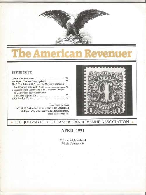 The American Revenuer Magazine- April 1991-Volume 45-No4-Pg70-92