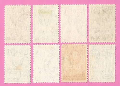 Bechuanaland Protectorate-Used-1938-SACC113-120-Postage-Revenue Issue KGVI-Thematic-Famous Person