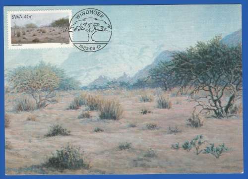 1983-Unused-Pre-Stamped Post Card-Southwest Africa-Maximum card
