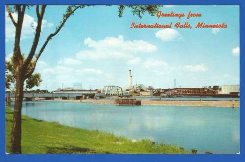 Unused-Post Card-International Falls-Minnesota