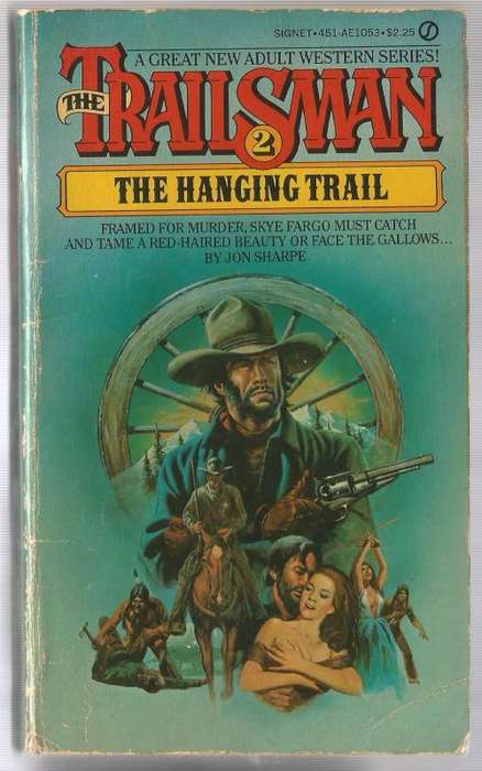 Book-The Trailsman-The Hanging Trail-Jon Sharpe-1980-158-page Book-Fair Condition-Soft Cover