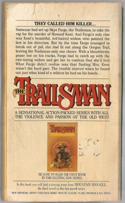 Book-The Trailsman-The Hanging Trail-Jon Sharpe-1980-158-page Book-Fair Condition-Soft Cover