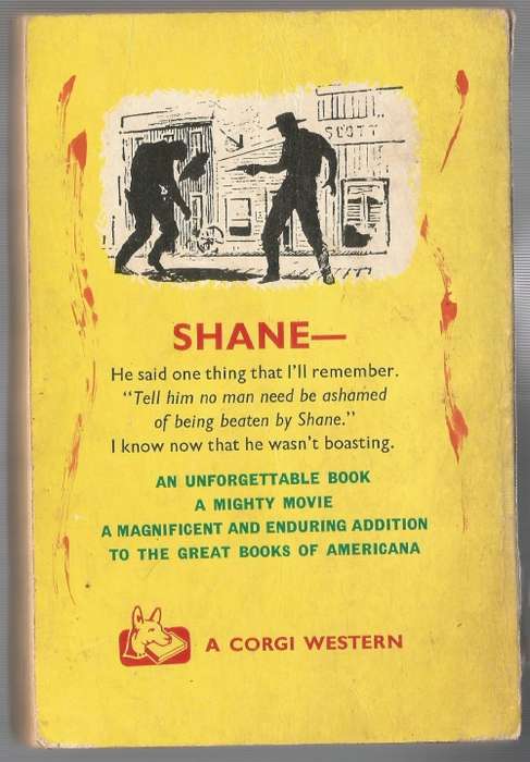 Book-Shane-Jack Schaefer`s-1962-148-page Book-Fair Condition-Soft-Cover