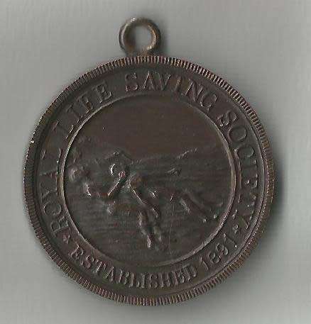 Royal Life Saving Society Medallion Awarded to K Phillips July 1925