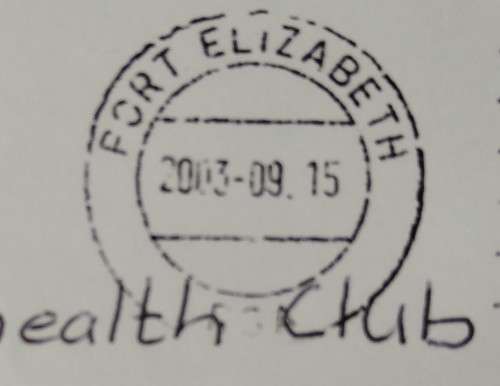 Domestic Mail-Cover-Postmark-2003-Port Elizabeth