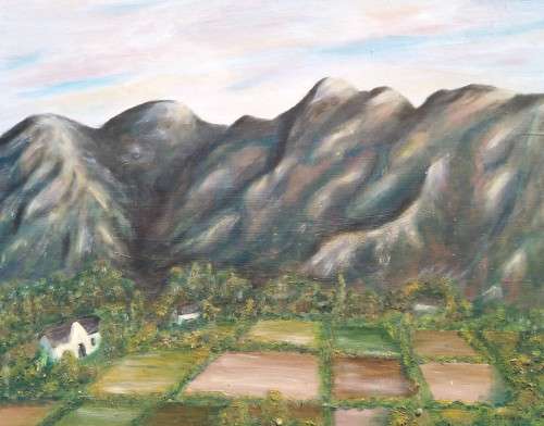 Oil Painting on Board-Landscape Scenery-J.V. TIMM `16