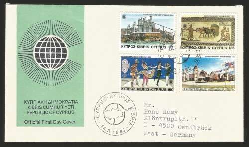 1983 Commonwealth Day -Cyprus-FDC-Cover
