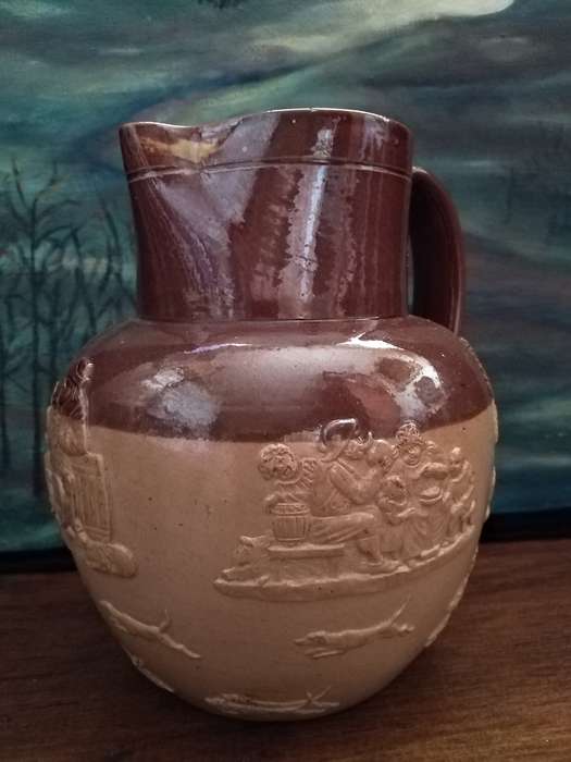 Doulton Lambeth Salt Glaze Pitcher. Excellent condition