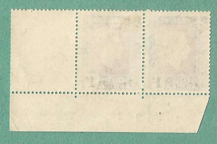 1937-MM-Union of South Africa-Coronation of King George VI. Black sheet number overinking on 1