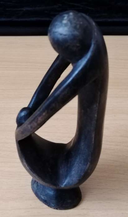 Wood carving of Mother and Child 14cm High