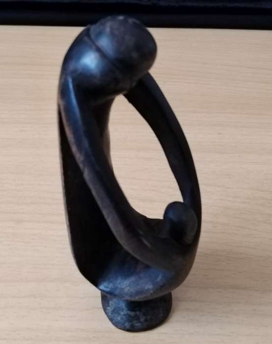 Wood carving of Mother and Child 14cm High