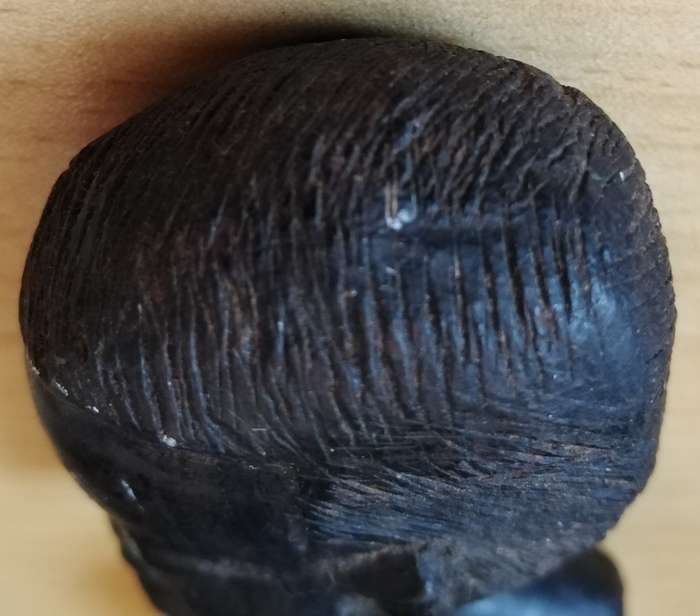 African Man Bust carved from wood.