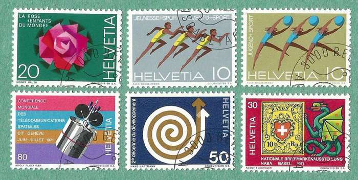 Switzerland Stamp Used 1971 Year Events