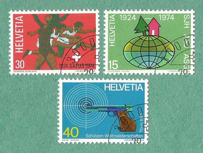 Switzerland Stamp Used 1974 Events
