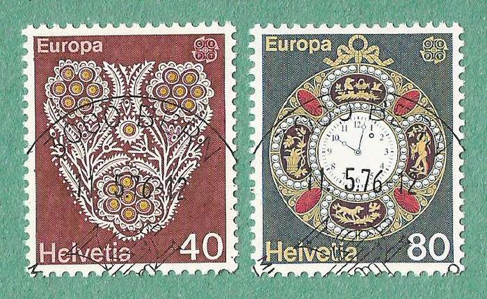 Switzerland Stamp Used 1976 EUROPA handicrafts