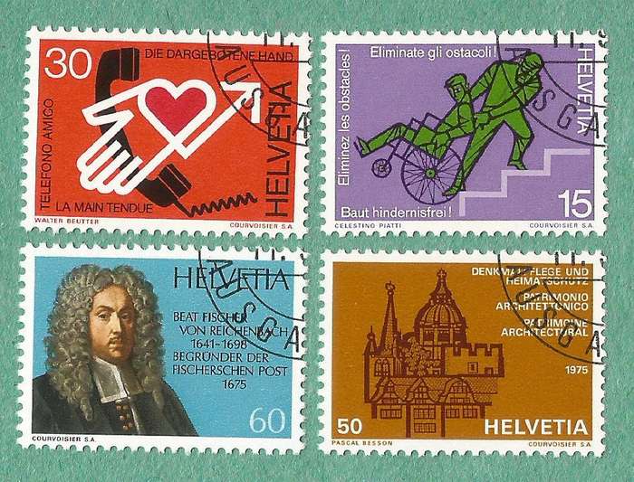 Switzerland Stamp Used 1975 Events