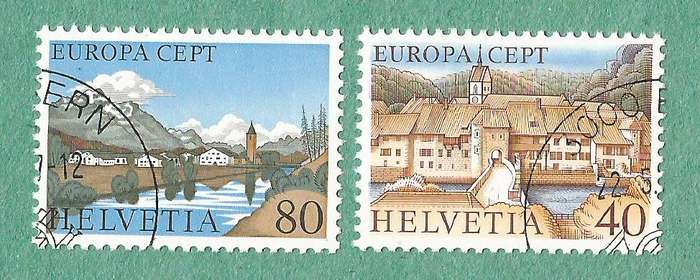 Switzerland Used 1977 EUROPA Stamps - Landscapes