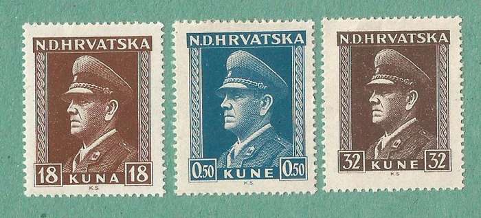 Croatia Used 1943 -1944 Ante Pevelic